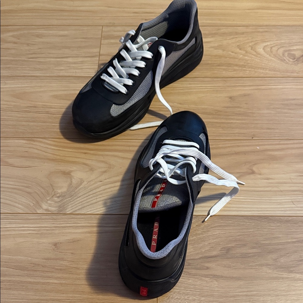 Prada America’s Cup Soft Rubber and Bike Fabric Sneakers - Picture 4 of 8